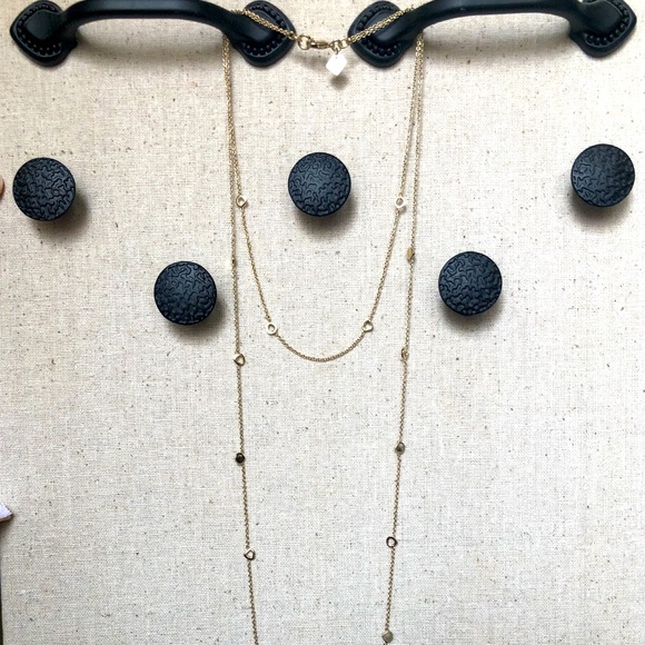 Banana Republic Gold Double Layer Necklace - Picture 2 of 4